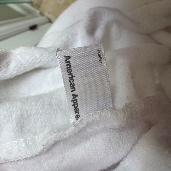 American Apparel 2T Girls Magic Happens in the Hamptons White Zip-Up Hoodie - Picture 6 of 6